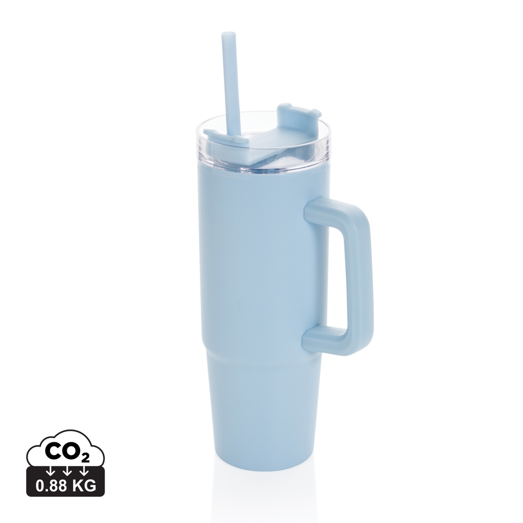 Mug 900ml personnalisable PP recyclé avec poignée Tana Bleu clair
